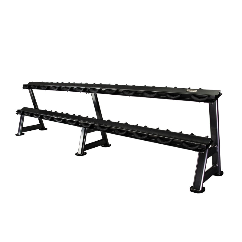 Jordan 12 Pair Dumbbell Rack (2 tier) Black