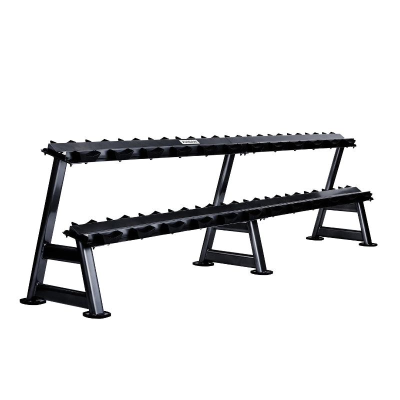 Jordan 12 Pair Dumbbell Rack (2 tier) Black