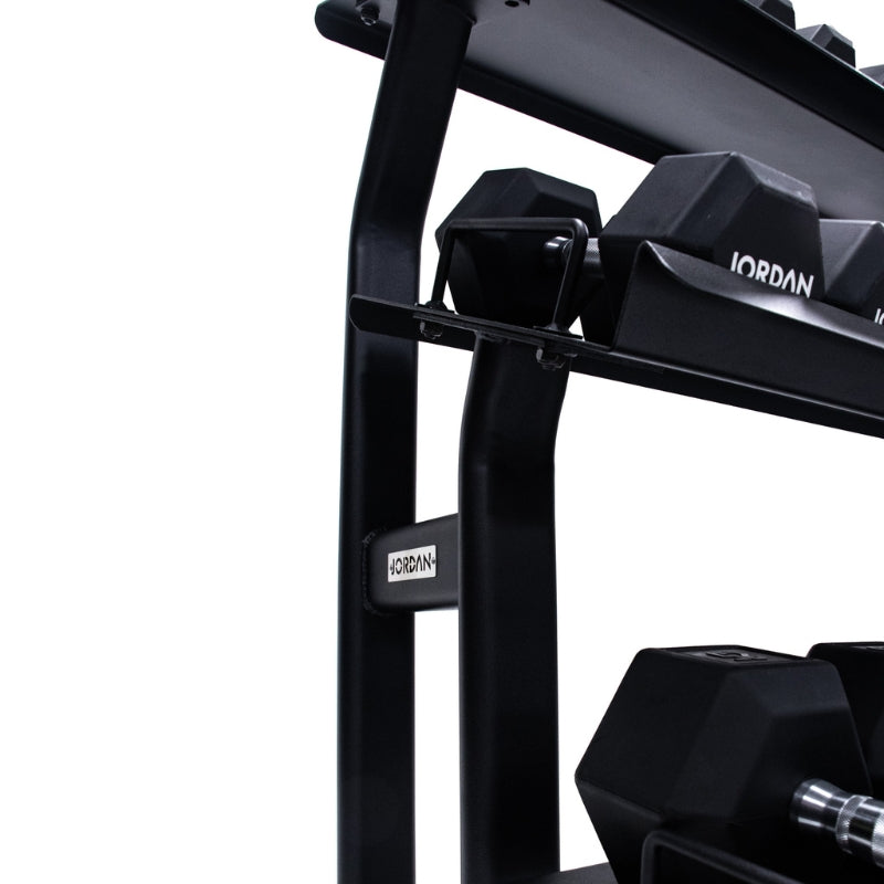 Jordan Hex Dumbbell Rack 3 Tier Black