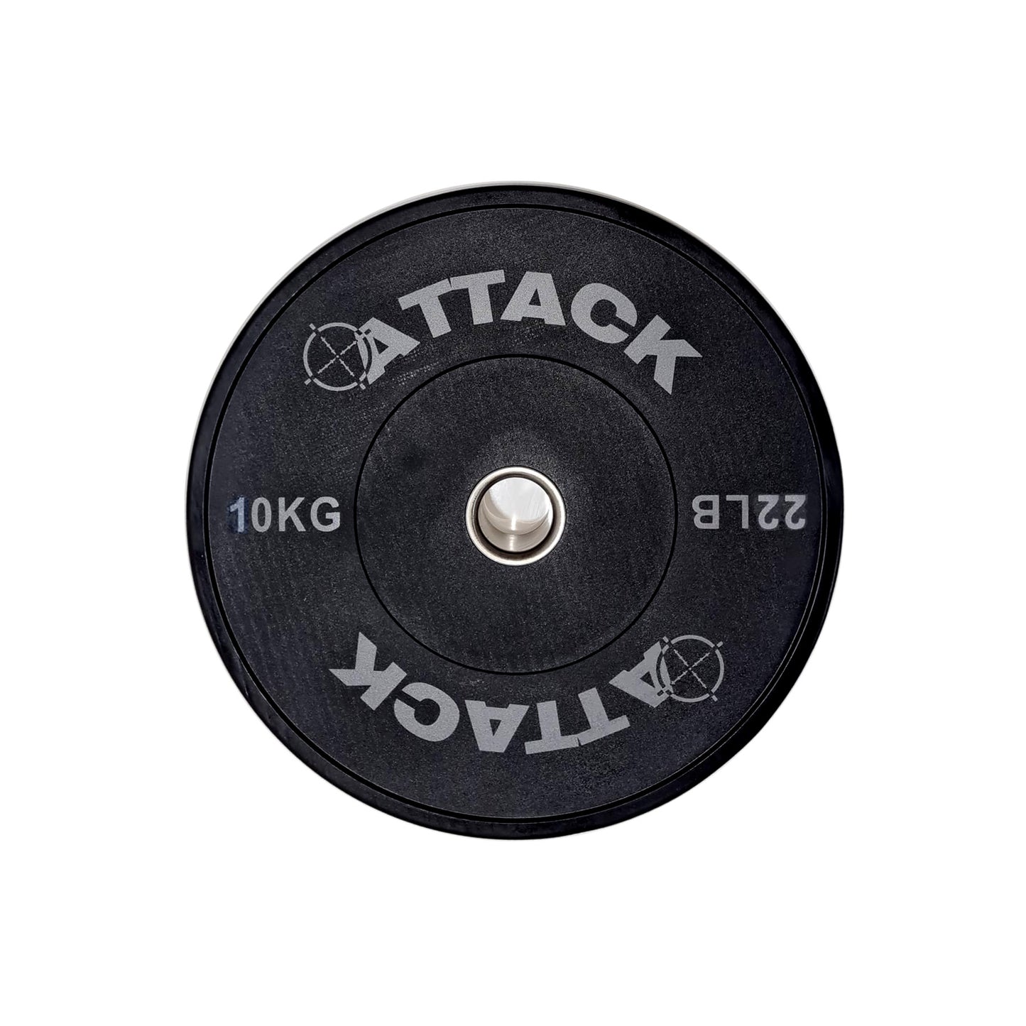 Attack Strength Olympic Solid Rubber Black Bumper Plates