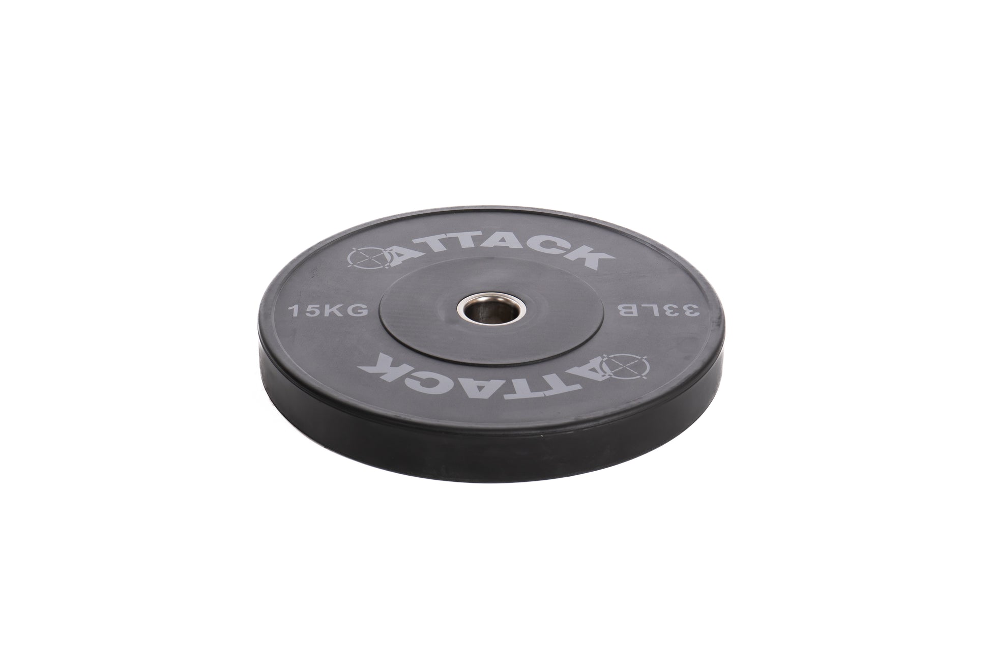 Attack Strength Olympic Solid Rubber Black Bumper Plates