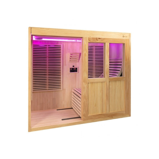 Global Relax DHARANI S1 PLUS - Indoor Carbon Panel Reclining Sauna 1 Person