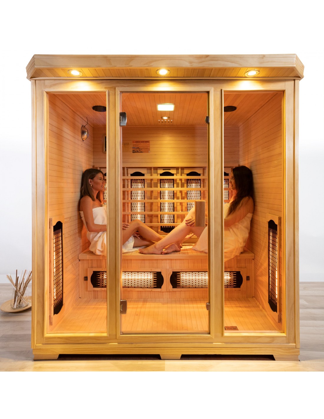 Global Relax DHARANI S4 PLUS - Indoor Full Body Infrared Sauna 4 Persons