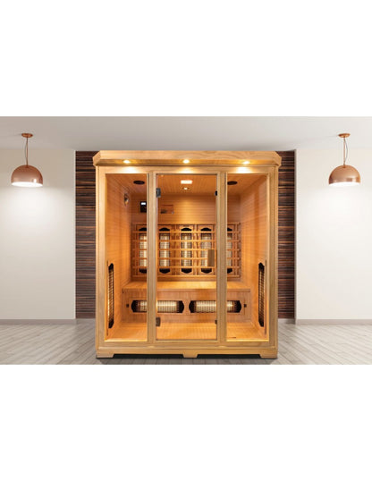 Global Relax DHARANI S4 PLUS - Indoor Full Body Infrared Sauna 4 Persons