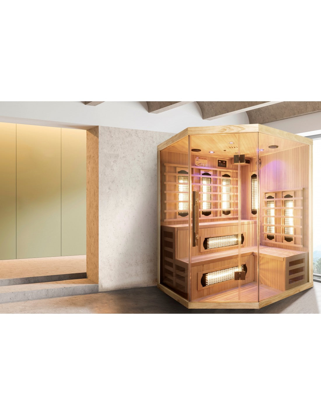 Global Relax DHARANI S5 - Indoor Full Body Infrared Sauna 5 Persons