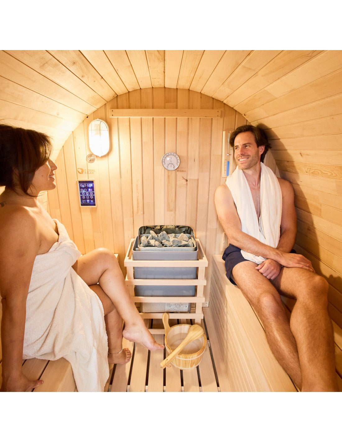 Global Relax DHARANI S6 - Outdoor Steam Sauna 6 Persons