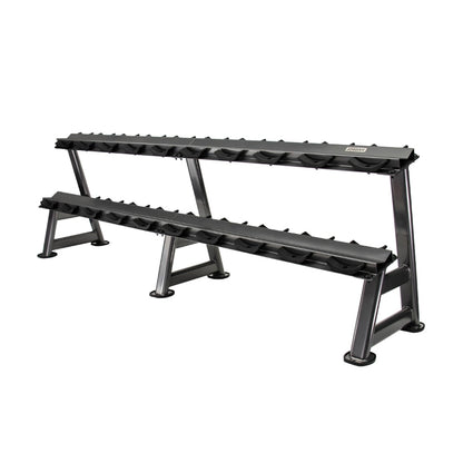 Jordan 10 Pair Dumbbell Rack (2 tier) Grey