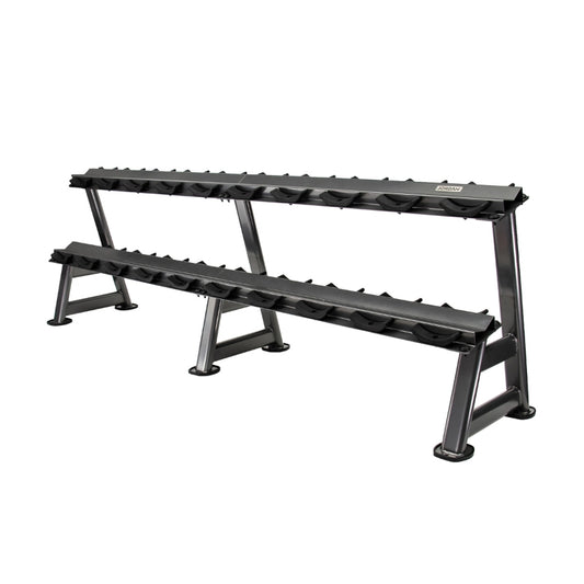 Jordan 10 Pair Dumbbell Rack (2 tier) Grey
