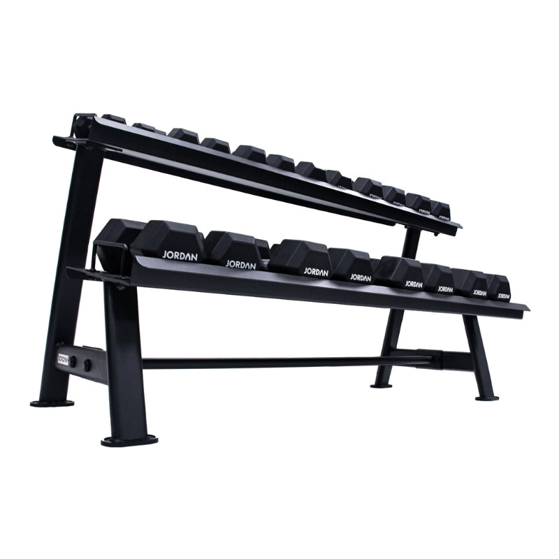 Jordan Hex Dumbbell Rack 2 Tier Black