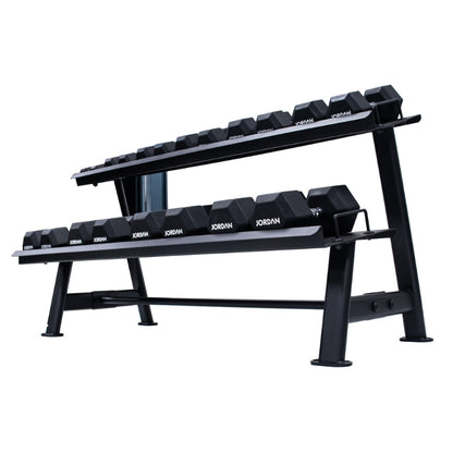 Jordan Hex Dumbbell Rack 2 Tier Black