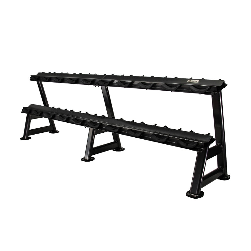 Jordan 10 Pair Dumbbell Rack (2 tier) Black