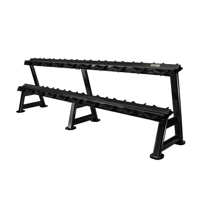 Jordan 10 Pair Dumbbell Rack (2 tier) Black