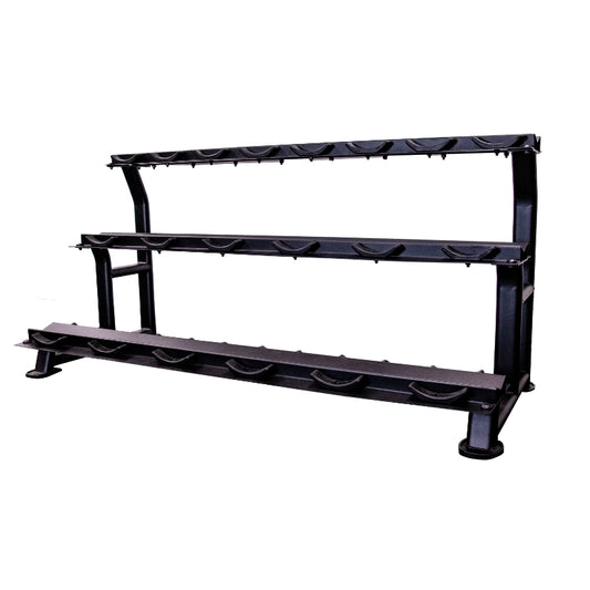 Jordan 10 Pair Dumbbell Rack (3 Tier) Black