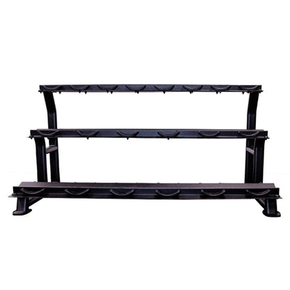 Jordan 10 Pair Dumbbell Rack (3 Tier) Black