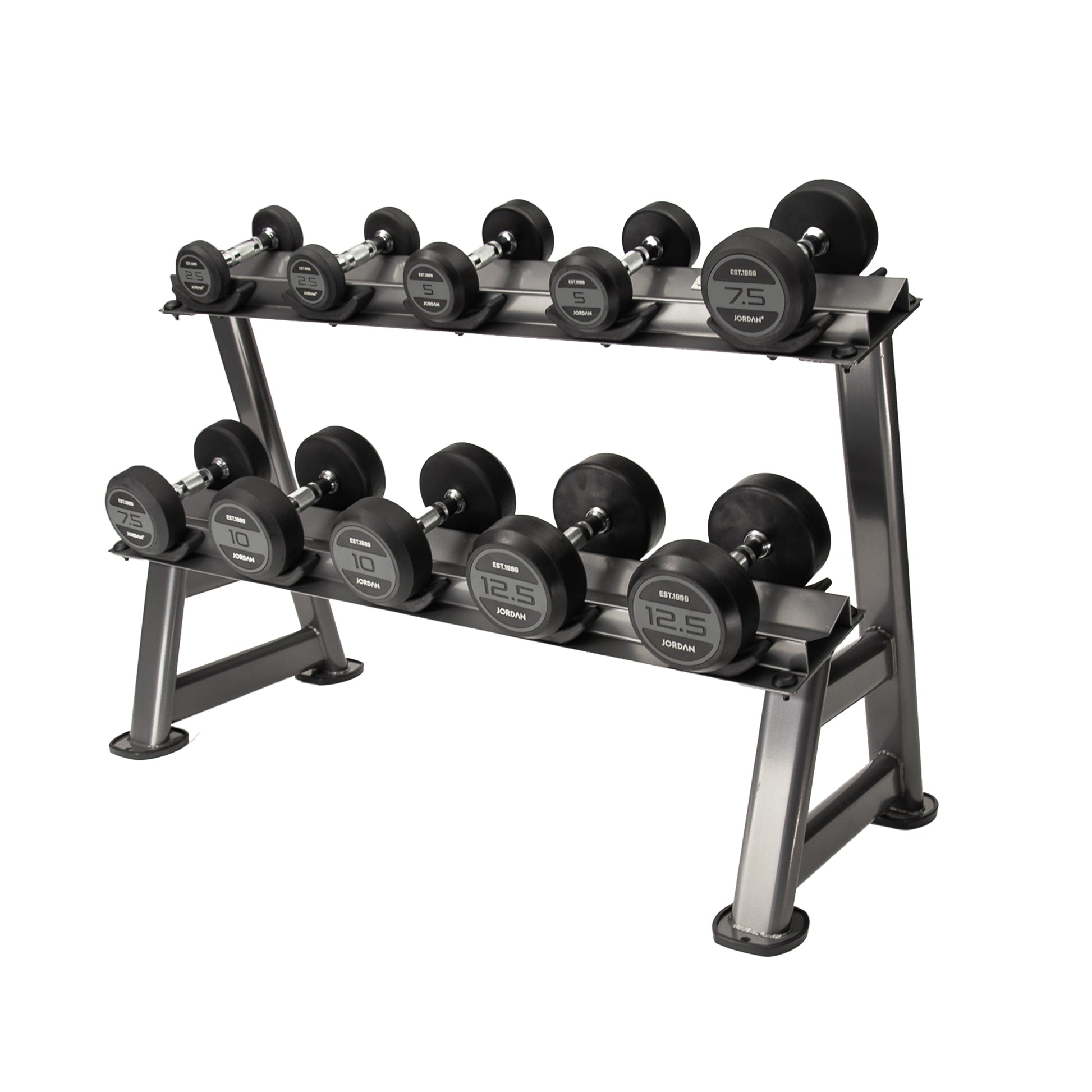 Jordan 5 Pair Dumbbell Rack Graphite Grey