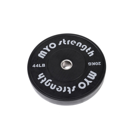 MYO Strength Olympic Solid Rubber Black Bumper Plates