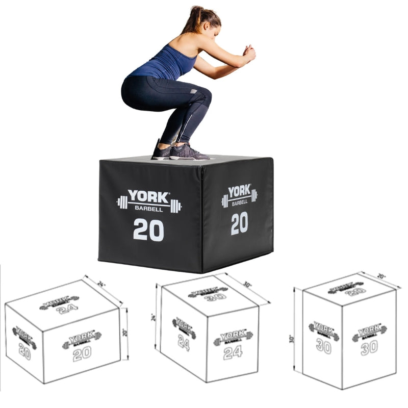 York Barbell 3 in 1 Soft Plyo Box