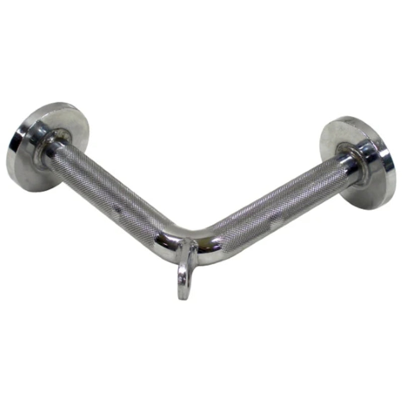 York Barbell Hard Chrome Tricep Pressdown Bar Cable Attachment