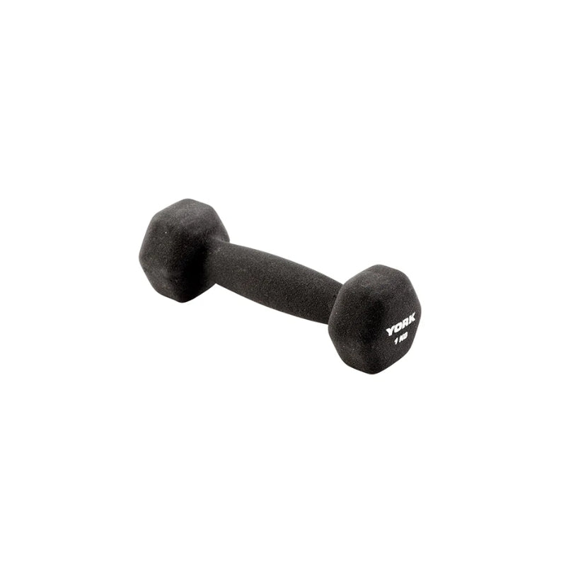 York Barbell Neo Hex Black Dumbbell 