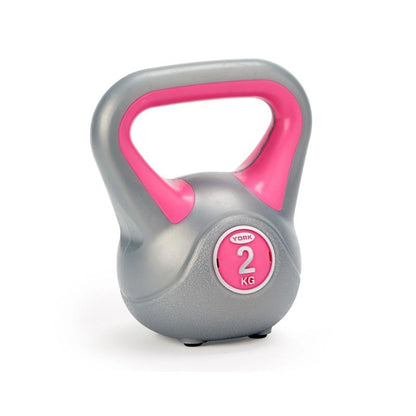 York Fitness Vinyl Kettlebell Set