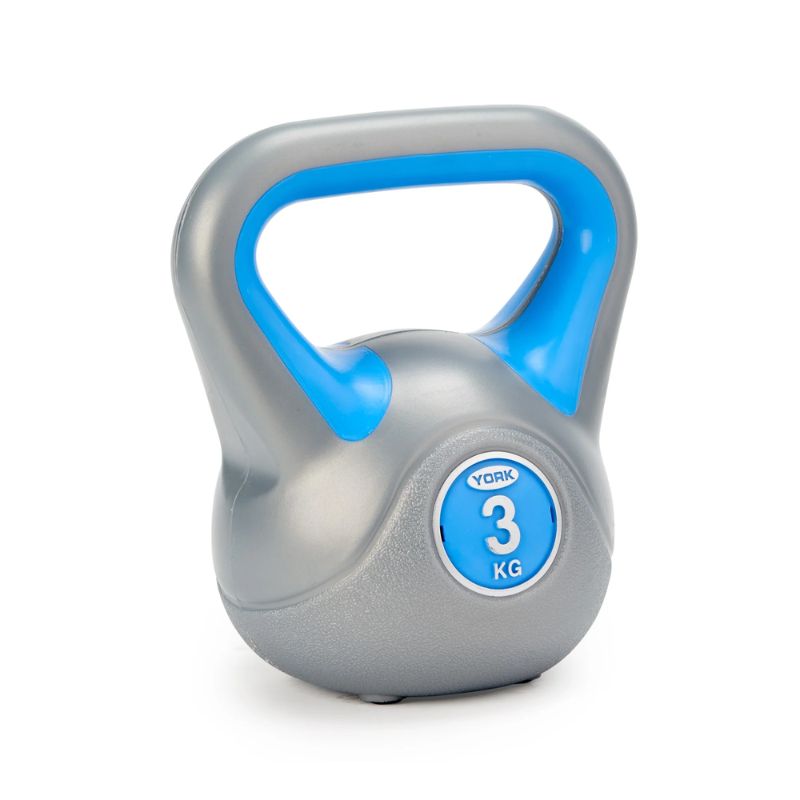 York Fitness Vinyl Kettlebell Set