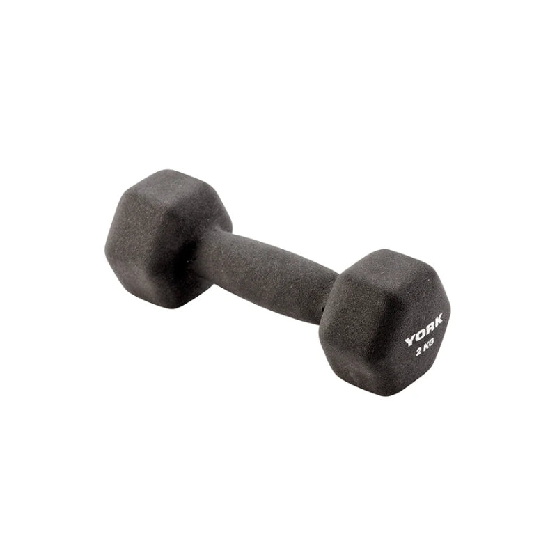 York Barbell Neo Hex Black Dumbbell